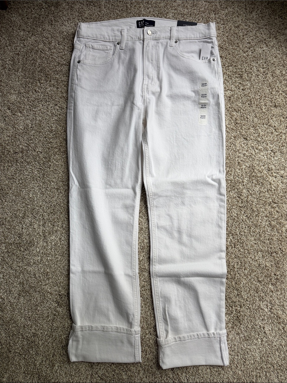 GAP High Rise Cuffed '90s Straight Leg Jean